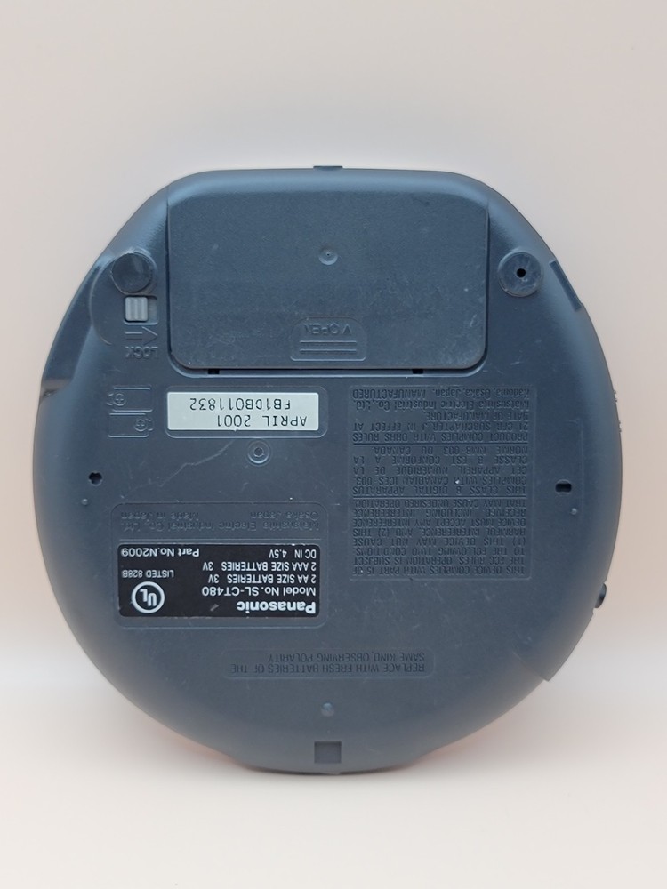 *READ DESCRIPTION*Panasonic SL-CT480 CD Player 40 Sec Anti-Skip System - Blue