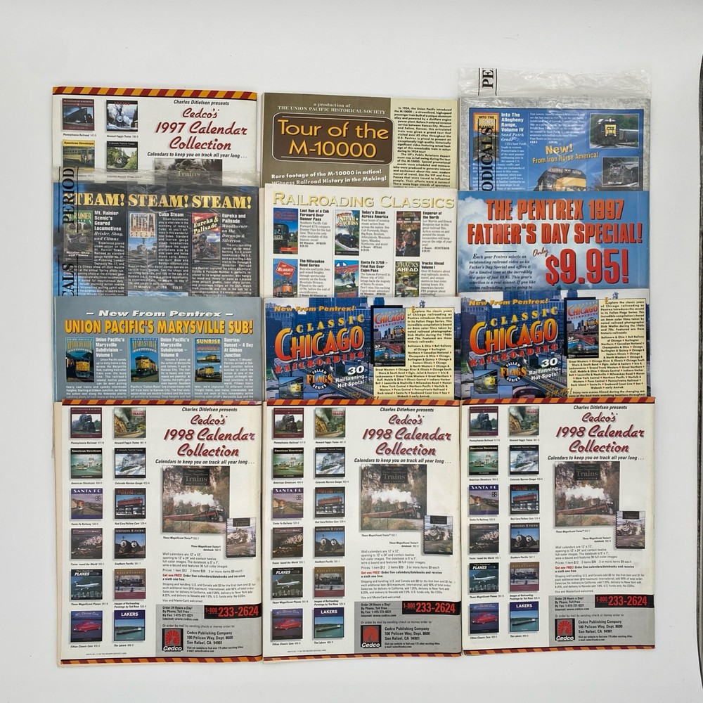 Trains Magazine 12 Issues 1997 (Complete Year 1997)