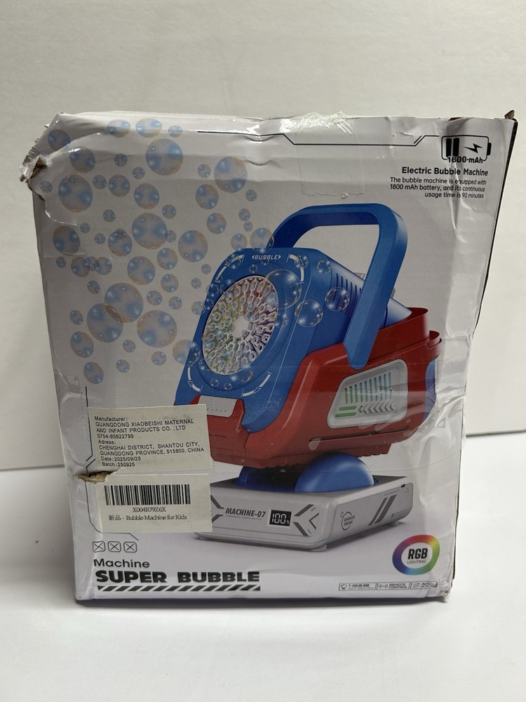 2025 Upgraded Bubble Machine with Remote Control Automatic RGB READ DESCRIPTION