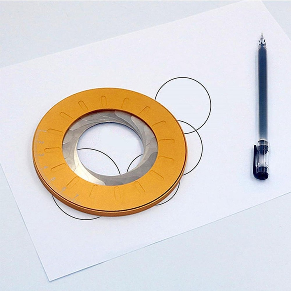Circle Stencil Tool Template Maker for Geometry, Engineering 12.5cm Diameter
