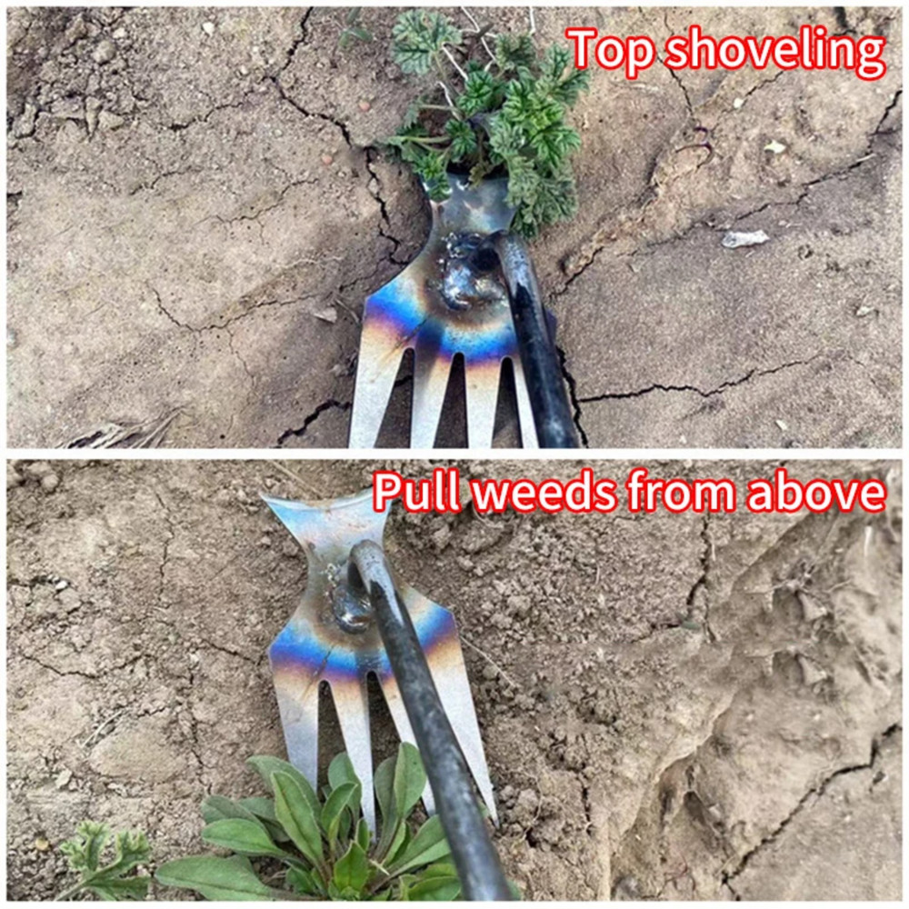 Stand Up Weed Puller Manual Root Remover Garden Tool Long Handle Weeder