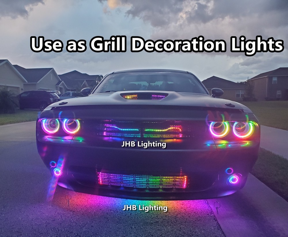 4PCS 4FT+2PCS 6.5FT KIT DOUBLE ROW Remote+APP CHASING Flow LED Strips Lights Kit