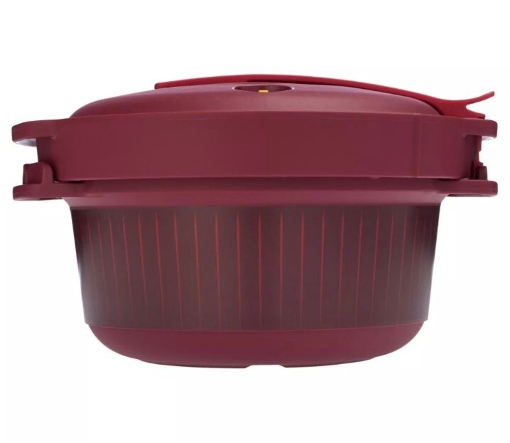 Tupperware Microwave 2-Quart Round Pressure Cooker-NEW