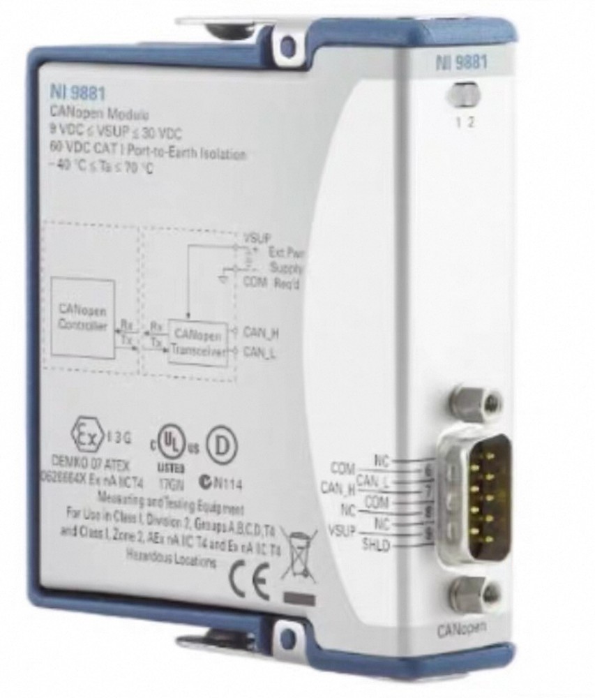 National Instruments NI 9881 cRIO CANopen CAN Interface Module