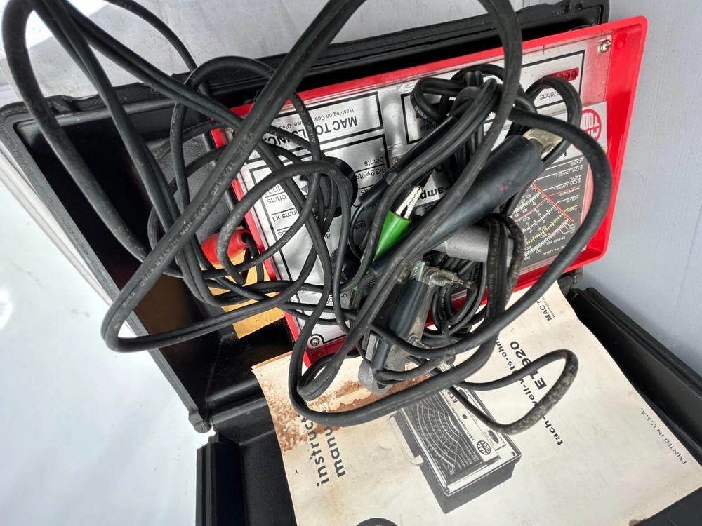 Mac Tools Tach Dwell Volts Ohms Amps Analyzer Meter - ET920 - Complete - USED