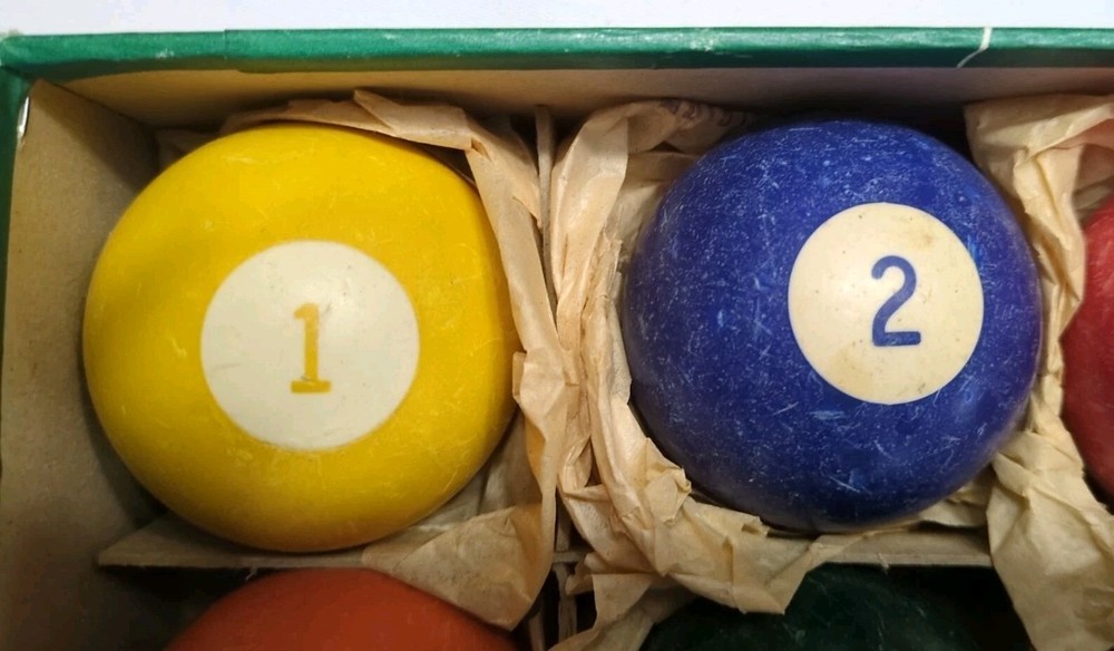vintage billiard ball set