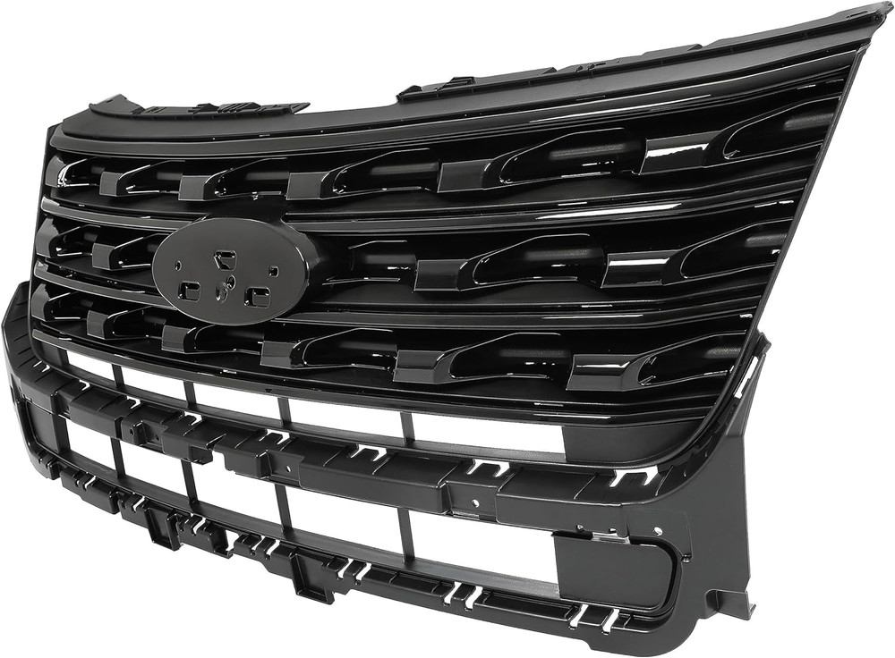 Front Upper Grille Compatible with 2016-2017 Ford Explorer Replacement for FO120