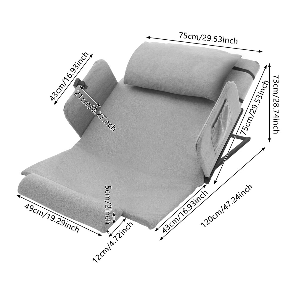 2-80° Electric Lifting Bed Backrest Adjustable Back Rest Bed Sitting Backrest US