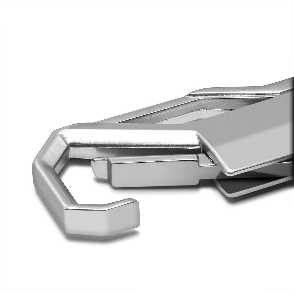 Lincoln Silver Snap Hook Metal Key Chain