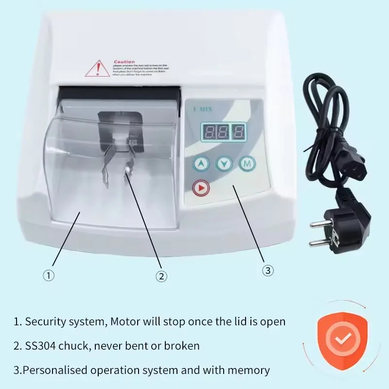 Dental Lab Use Noiseless Amalgamator Electric Plastic Amalgam Mixer Machine