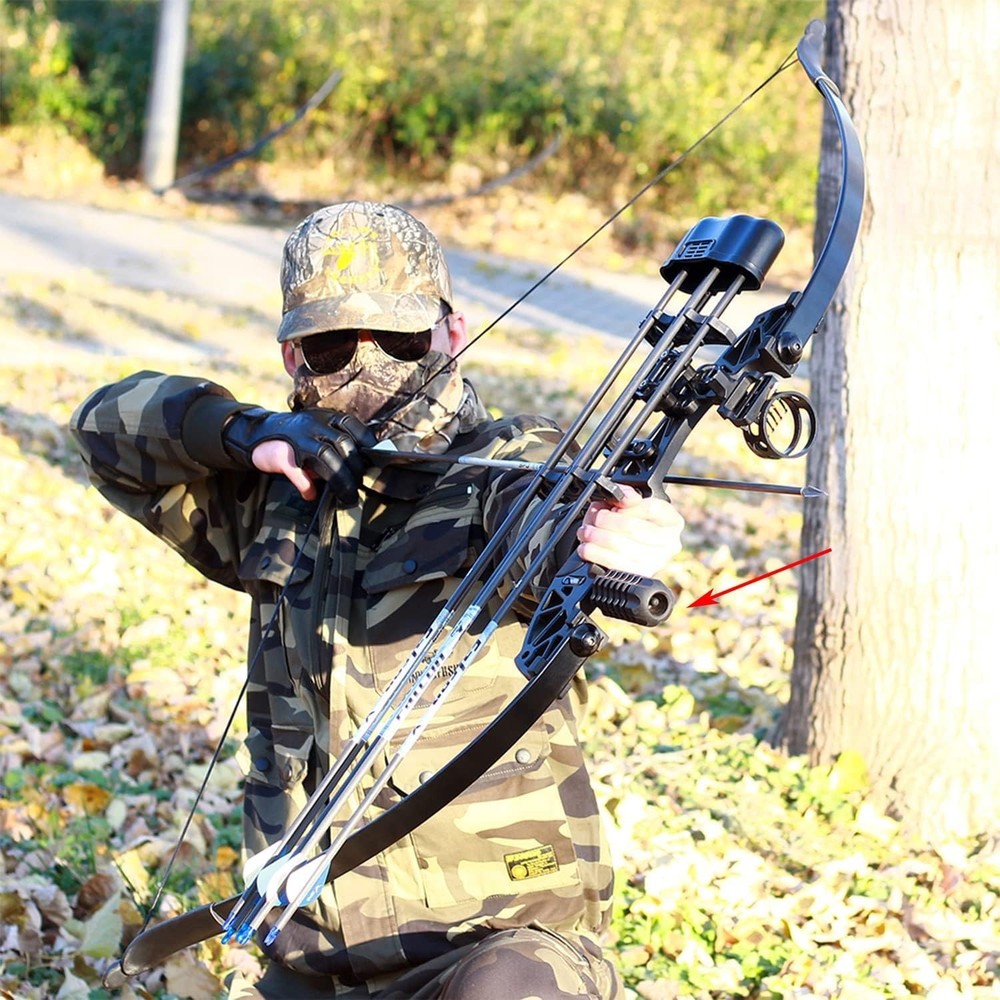 Archery Compound Bow Stabilizer Bow Riser Extension Dampener Target Quick Dis...