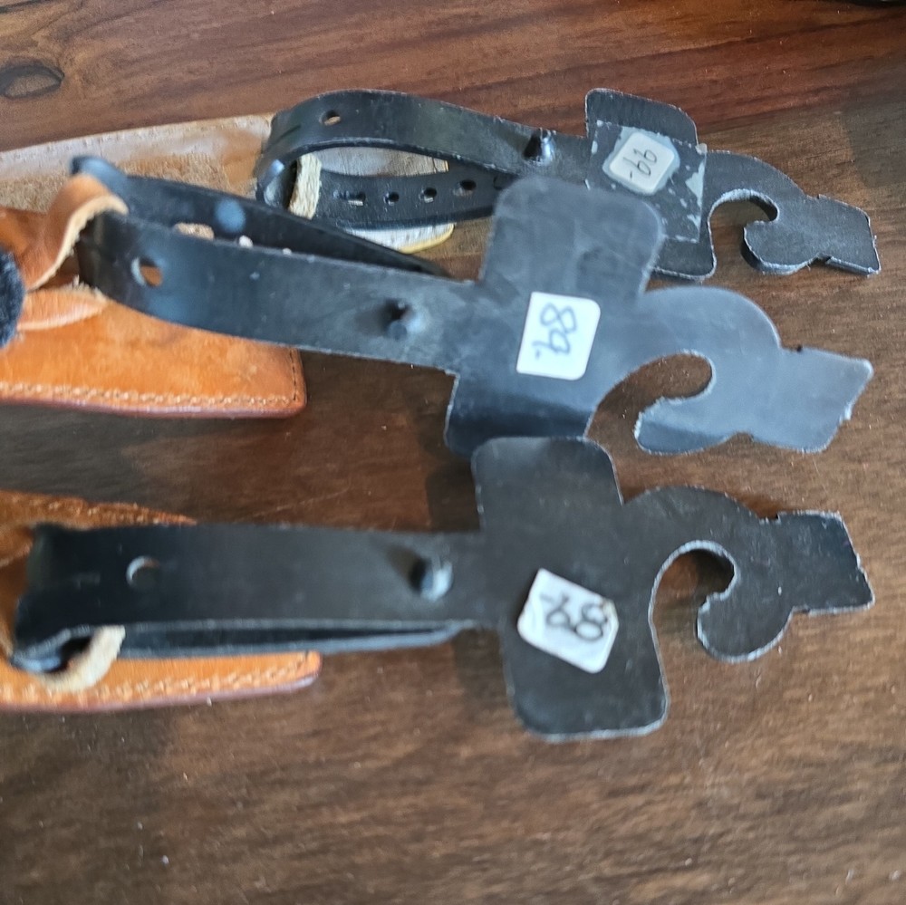 All 3 Terry Stack Belts Snake Skin Pattern Italian Leather Hook Loop Closure.