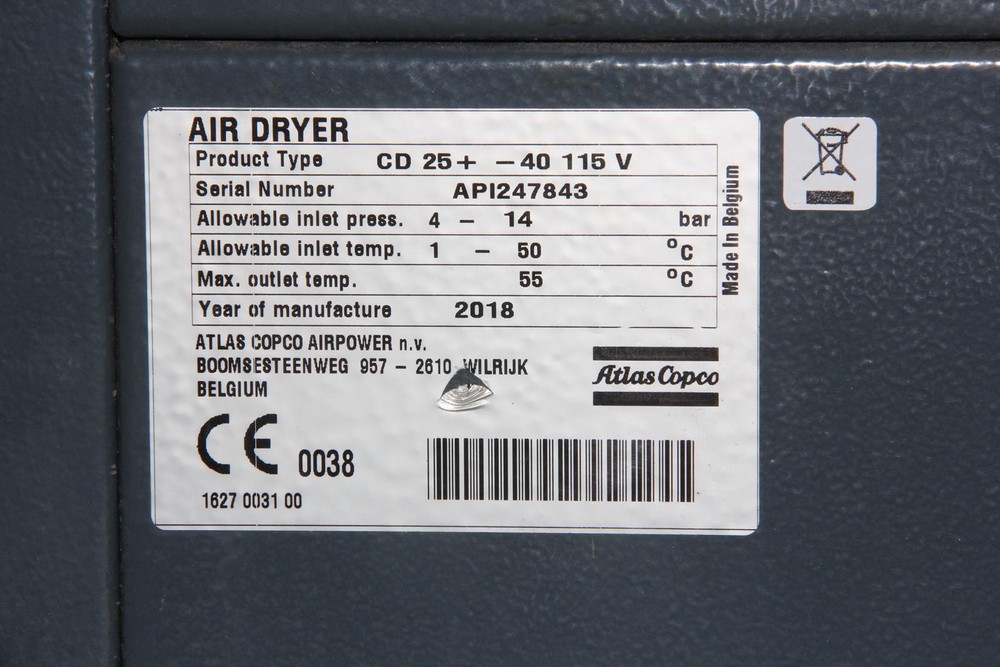 ATLAS COPCO CD 25+ Air Dryer