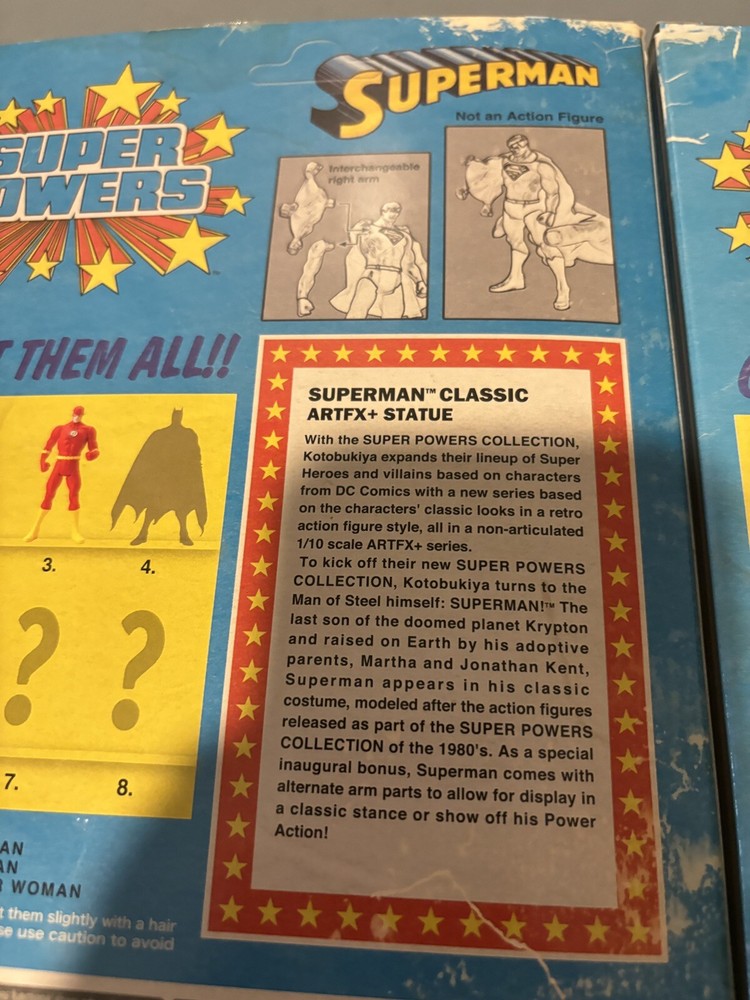 DC Comics™ SUPER POWERS Kotobukiya Kenner EXCLUSIVE Collection Figure STATUE SET