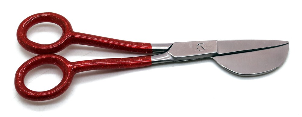 Duckbill Red Scissors 6" Carpet Nipping Working End 2" Tools
