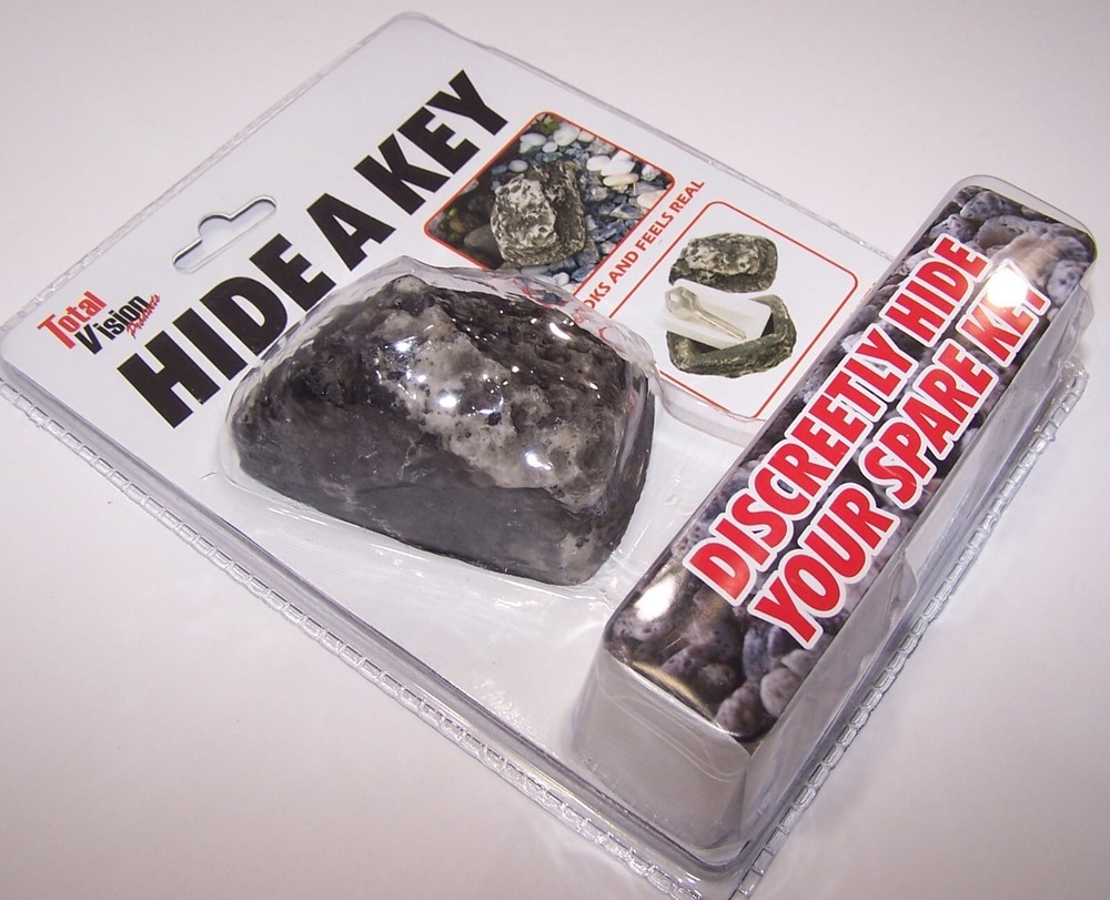 Total Vision Hide a Spare Key Realistic Looking & Feeling ROCK ~ NEW