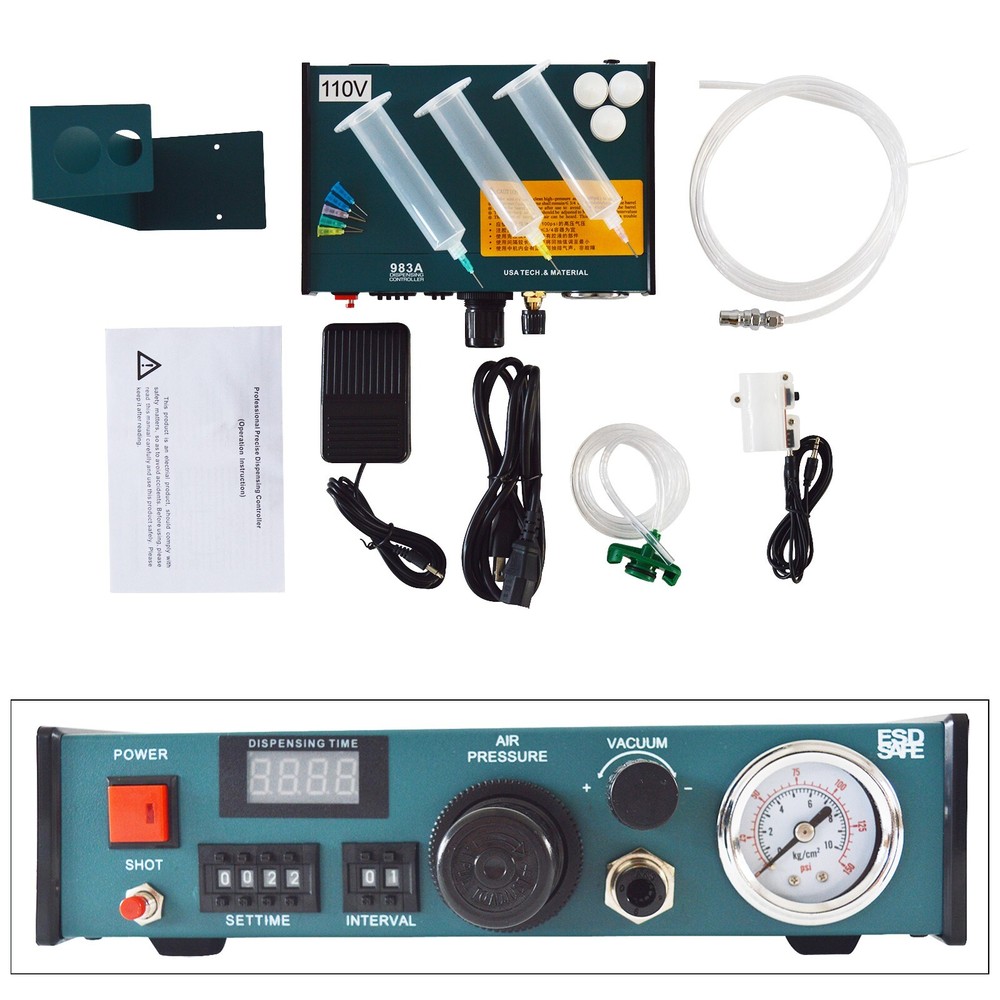 110V 983A Semi-Automatic Glue Dispenser Glue Drip Machine