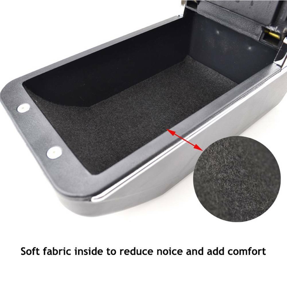 For 2002-2008 Honda Fit/Jazz Leather Central Console Armrest Storage Compartment