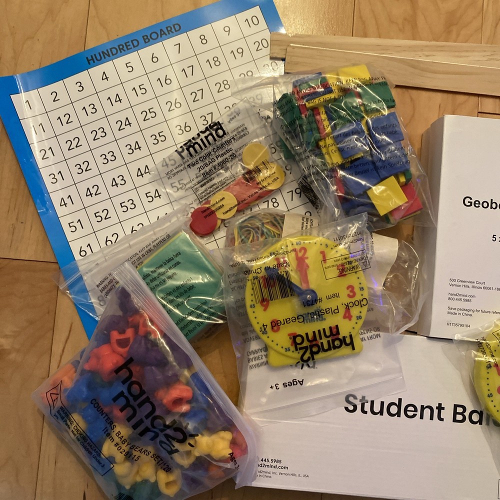 Saxon Home Study Math Kit Hand2mind Manipulatives Like New