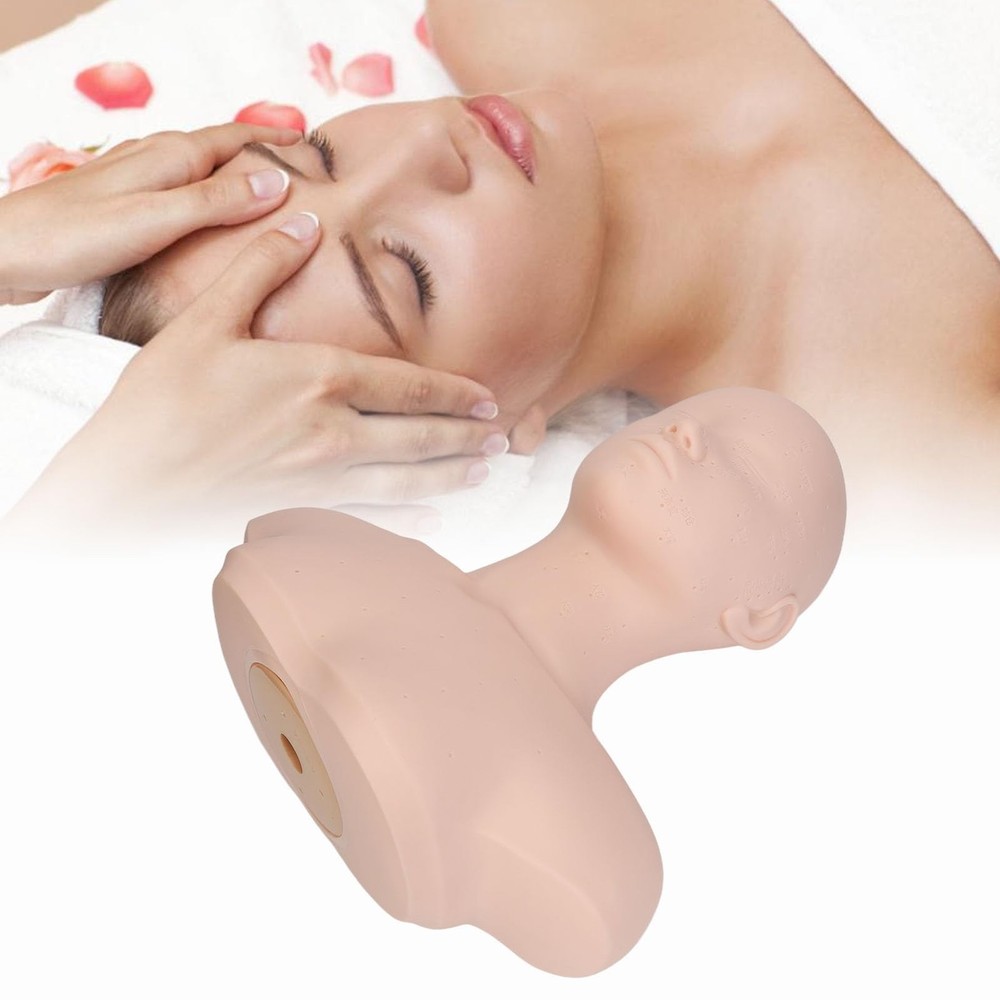 Head with Shoulders, Acupuncture Points, Soft PVC, Wig Stand