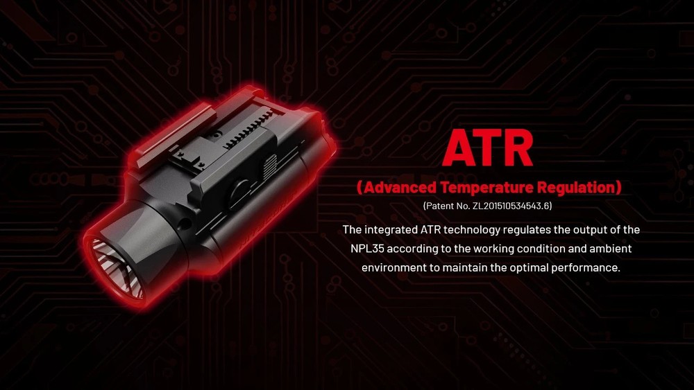 NITECORE NPL35 Flaslight Long-Range 2000LM High Output Tactical Light for Pistol