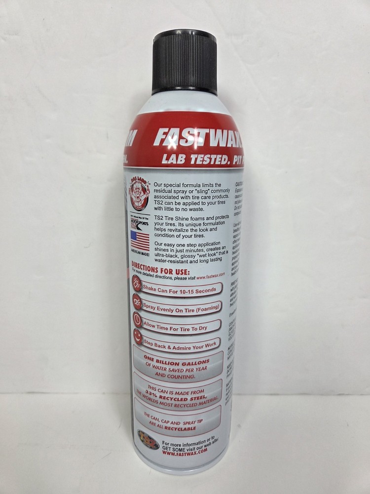 Fast Wax TS2 High Performance Touchless Tire Shine No Water Needed