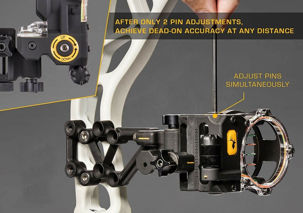 Trophy Ridge React H4 4-Pin Bow Sight - Right Hand or Left Hand
