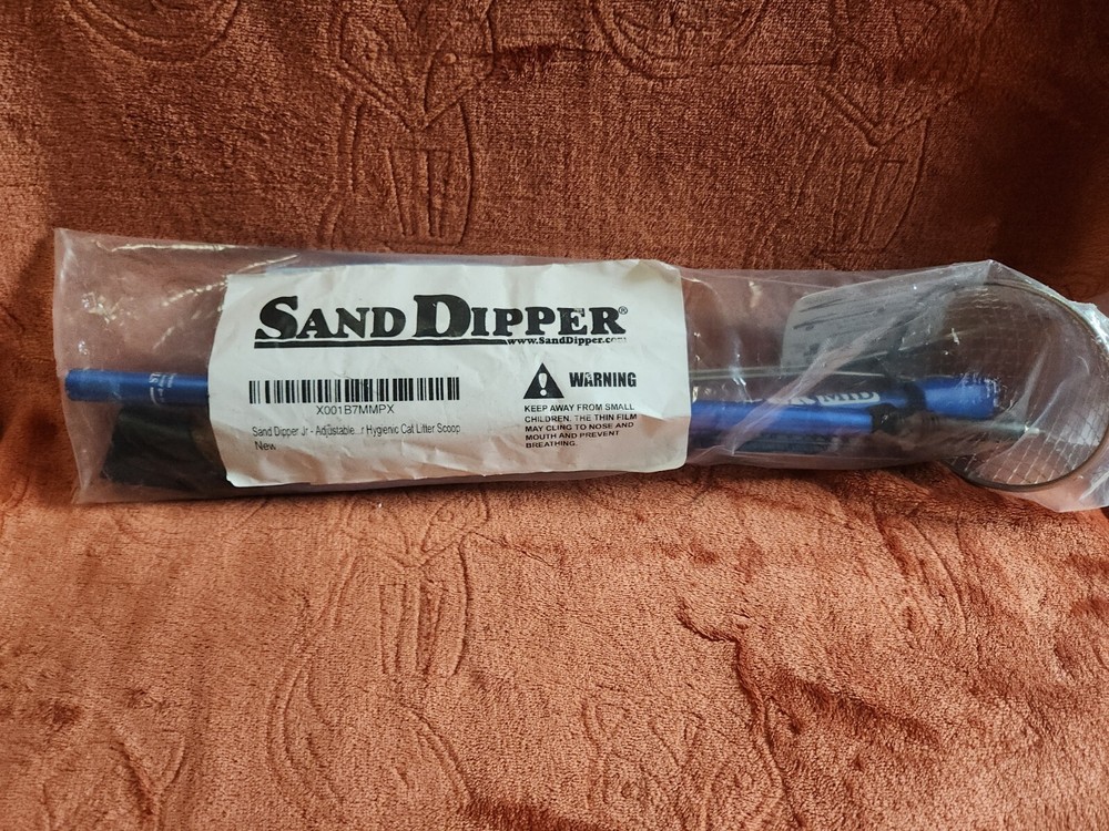 Sand Dipper Jr - Adjustable - Extra Long Handle Back Saver Hygienic Cat Litte...