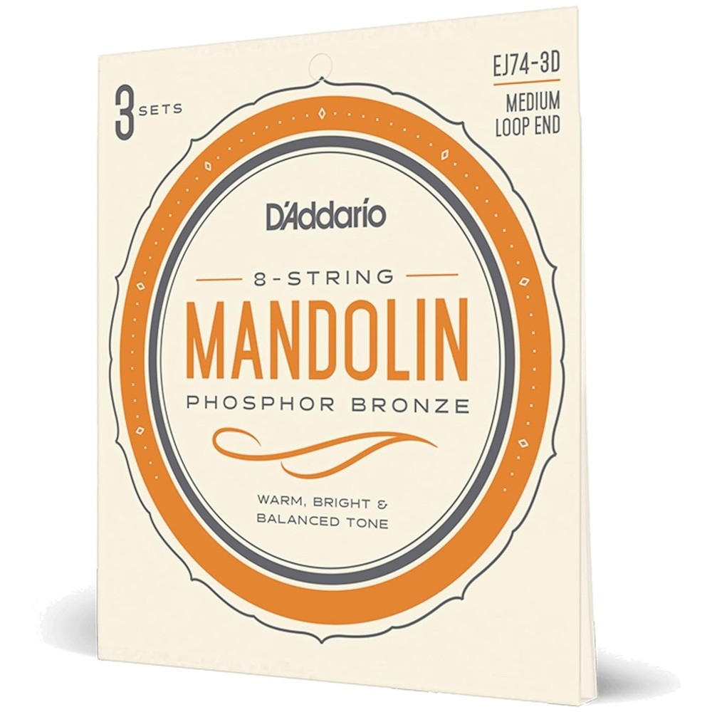 Phosphor Bronze Mandolin Strings, Pack of 3