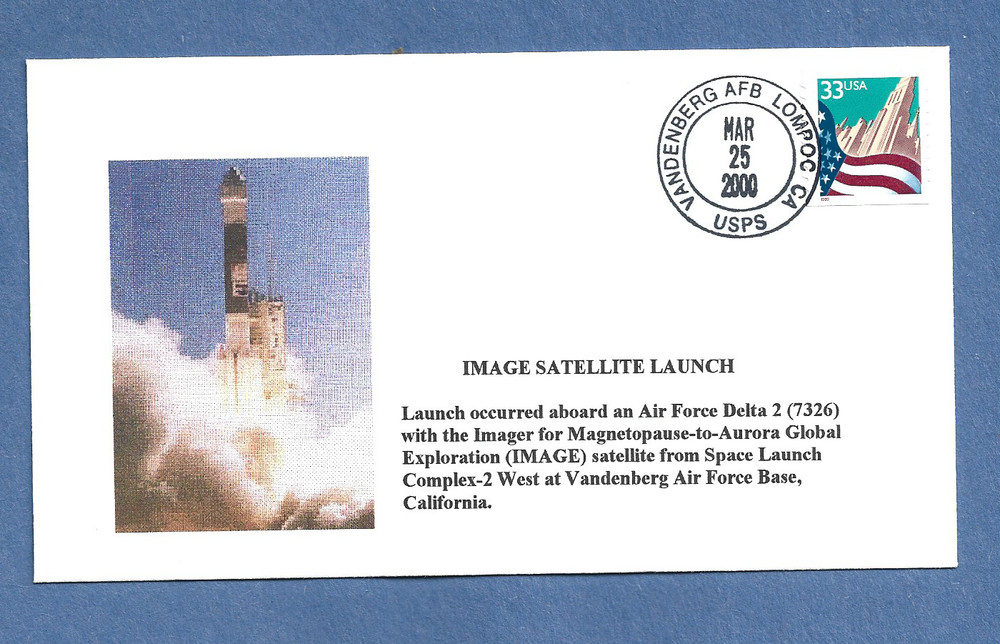 IMAGE SATELLITE LAUNCH MAR 25,2000 VAFB  SPACE COVER NASA