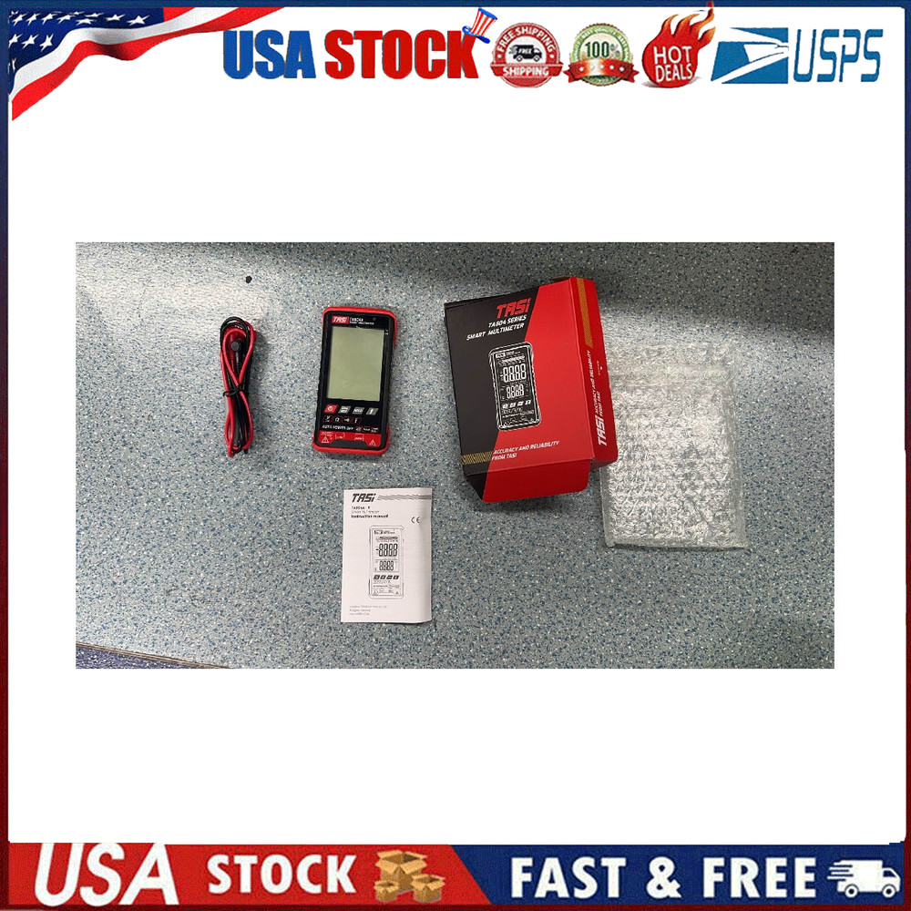 Multimeter Ohmmeter Voltmeter Digital Display Auto Range Test Volt Tester AC L
