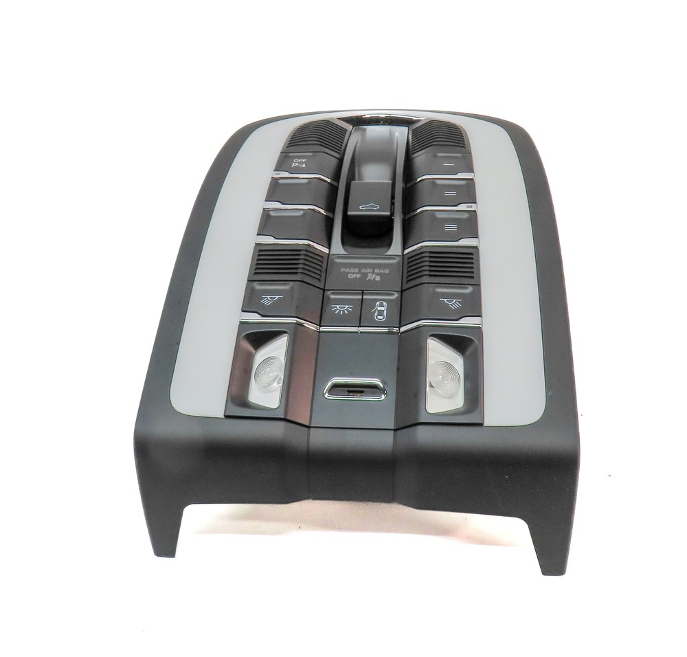 2014 PORSCHE CAYENNE (958) FRONT INTERIOR OVERHEAD DOME LIGHT LAMP w/SWITCHES