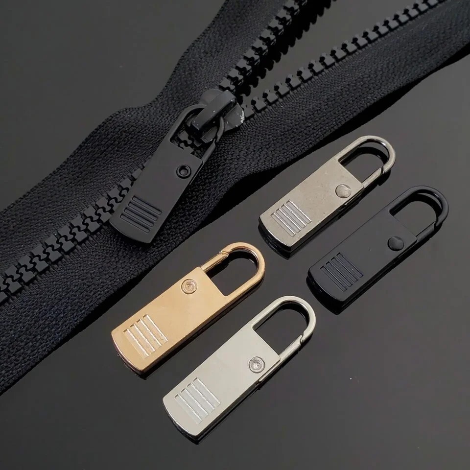 4 PCS Detachable Zipper Pull Replacement Zippers Pull Tabs Zipper Sliders Repair