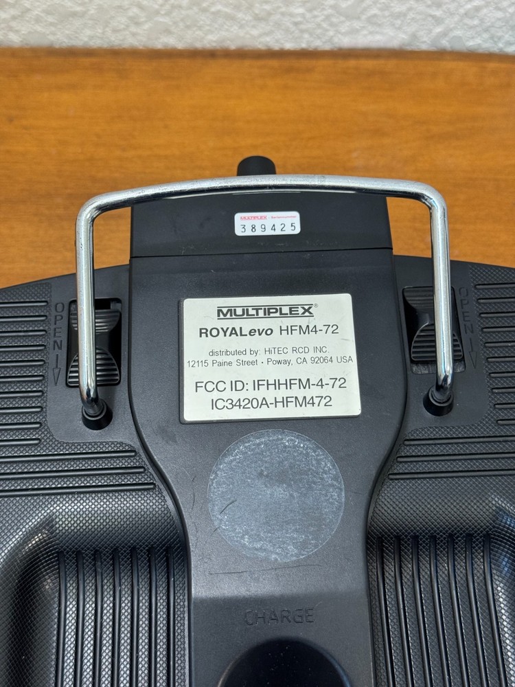 Multiplex Royal Evo 7 HFMS-72 Digital RC System Transmitter, No Antenna/Battery