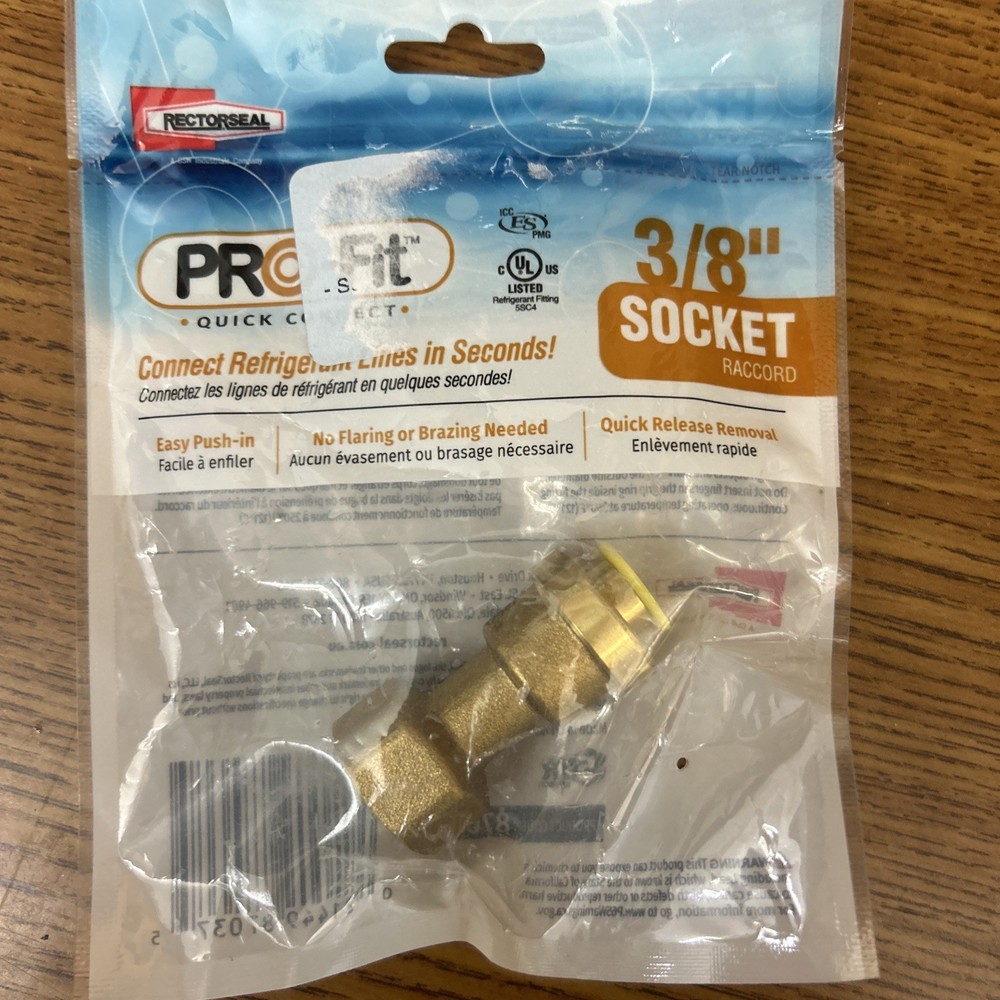 RectorSeal 87037 PRO-Fit 3/8" Quick Connect SOCKET Refrigerant Line