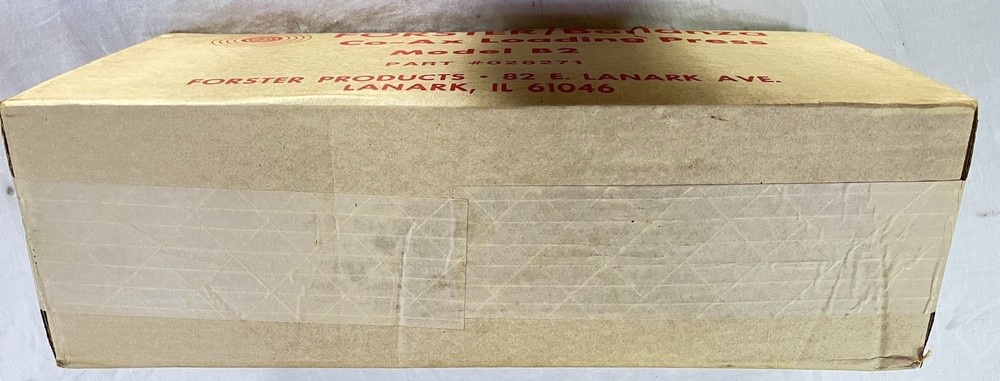 Forster Bonanza Co-Ax Loading Press Model B2 New