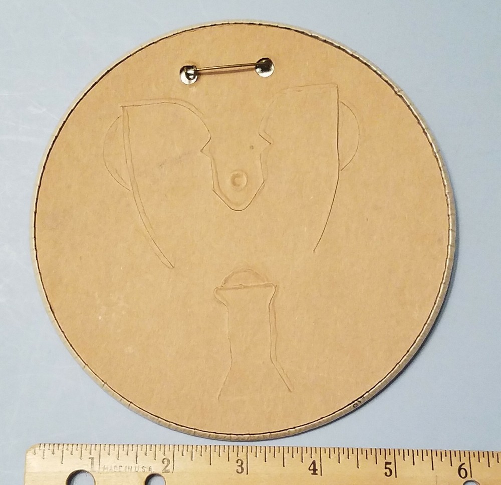 Large 6 Inch McGovern Pinback Easel Button, Number 381