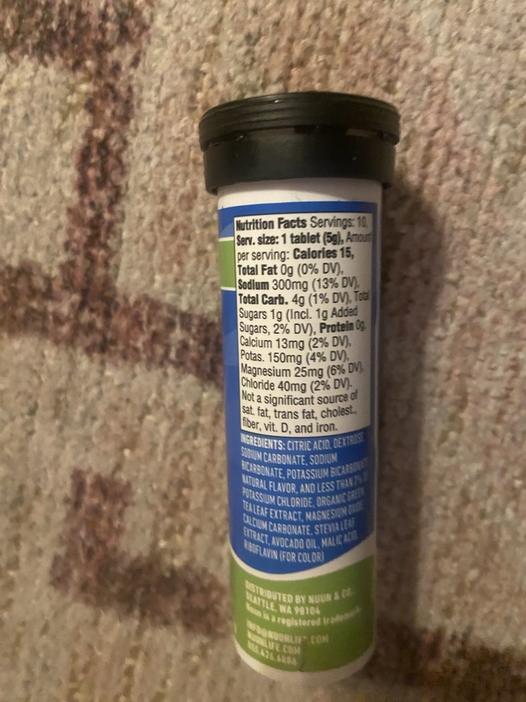 Nuun Energy Electrolyte Drink Tablets Berry Blast & Fresh Lime Hydration Boost