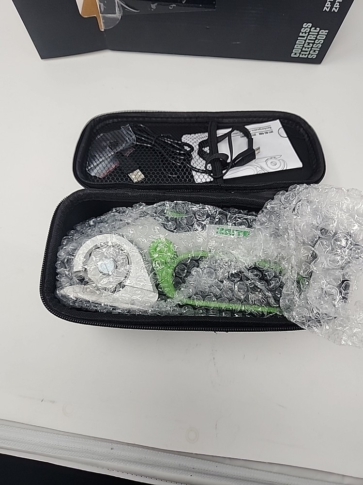 ZEITE 4V Cordless Electric Scissors with USB Charging Cable