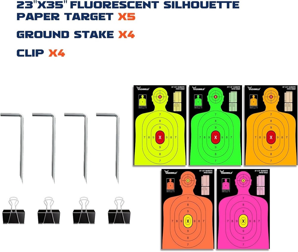 Compact Metal Target Stand Base for Paper Shooting - Includes Mounting Hardware