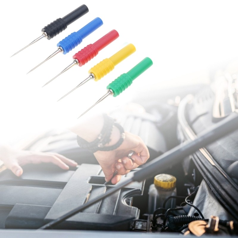 Multimeter Test Probe Back Probes Insulation Piercing Needle Car Repair Tool Set
