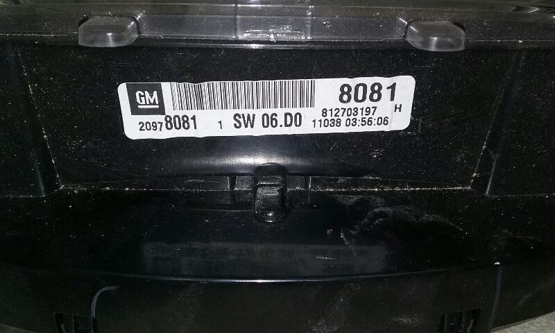 Speedometer MPH Fits 11 EQUINOX 680506