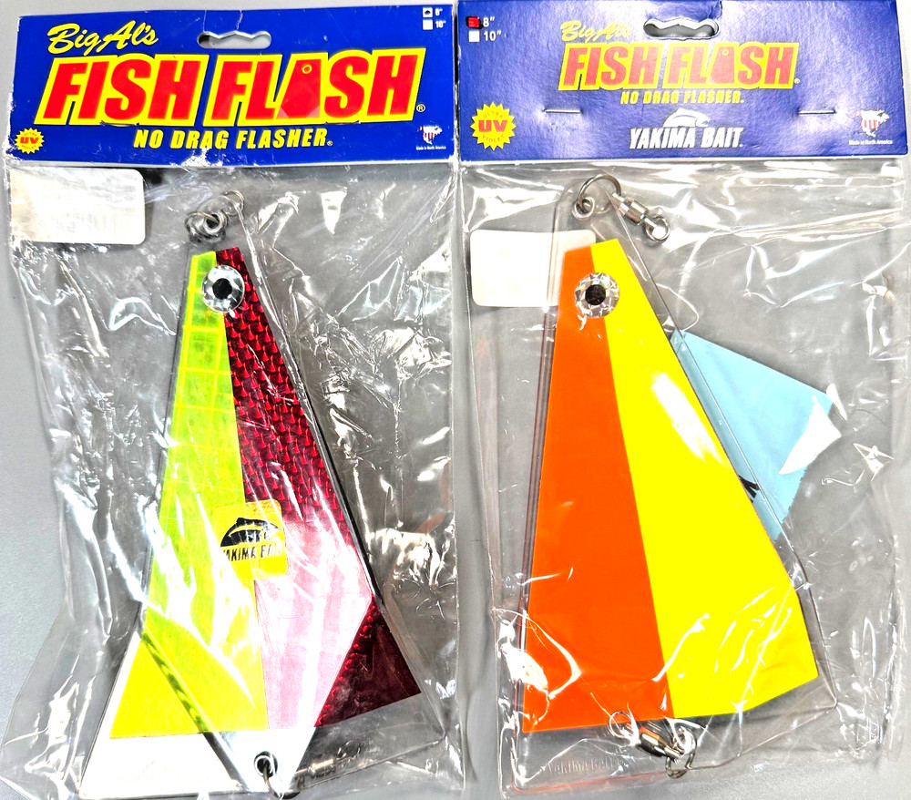 Big Al’s Fish Flash No Drag Flasher Trolling 8” Chrome Killer & Red Lazer