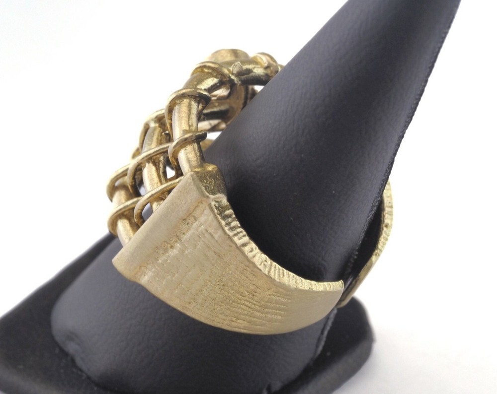 Adjustable Ring Raw brass (18mm 8US inner size - Adjustable ) OZ2747