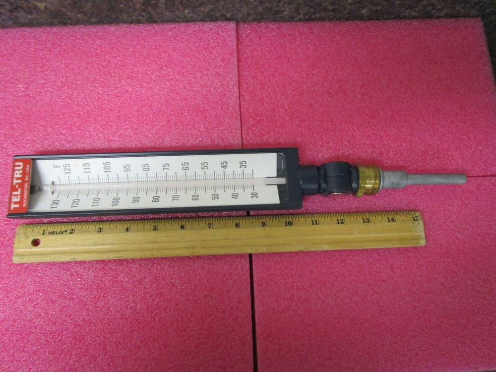 TEL-TRU Industrial Thermometer - 9" Display
