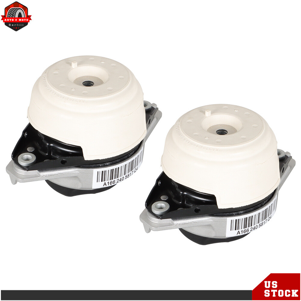 2 × Left & Right Engine Motor Mount For Mercedes-Benz ML350 2012 2013 2014 2015