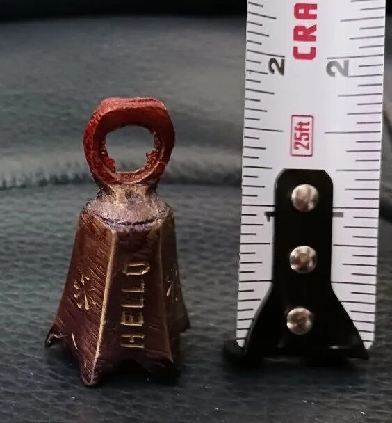 Collectible Metal bell, mini size, "HELLO" imprint