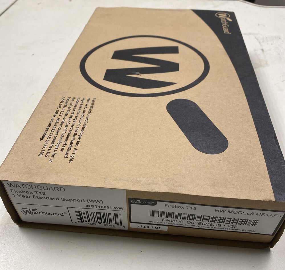 WatchGuard Firebox T15 MS1AE3 Firewall Router