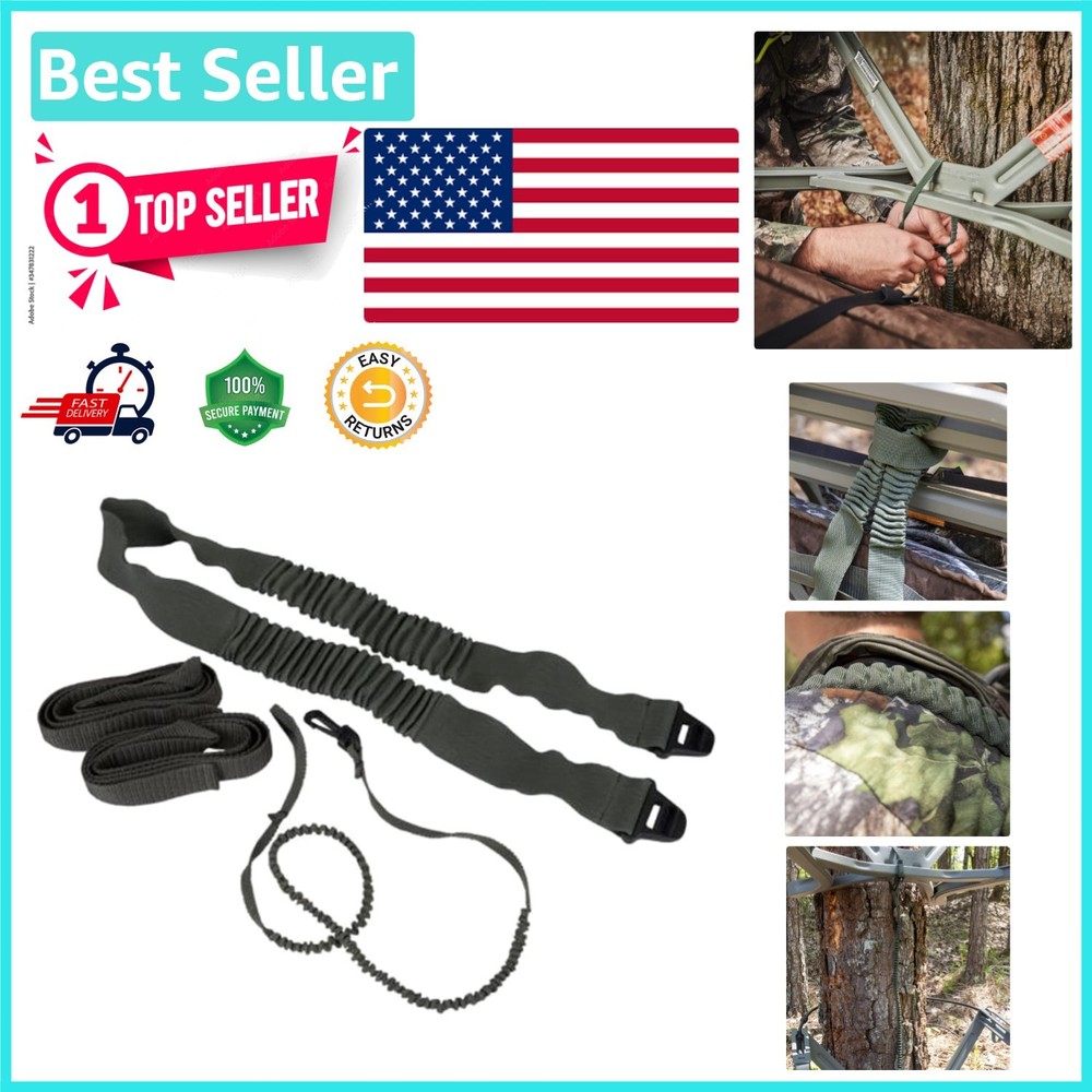 Lightweight Shoulder & Bungee Tether Straps - Essential for Treestand Stability