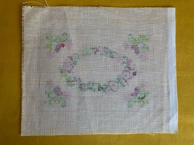 Floral Needlepoint canvas - very pretty!